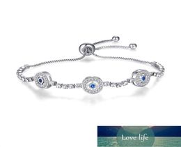 Pandach 100 Real 925 Bracelet en argent sterling léger luxe Bracelet zircon ajusté Blue Eye for Women Jewelry CMB822285191