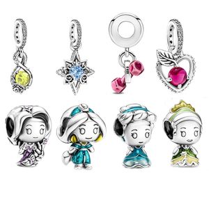 Pandora-925 Sterling Silver Dangle Charms Fit Pandora Cute Cartoon Character Apple Series Ornament Verstelbare trekarmband Kraal, Gratis Pandora Box bij aankoop