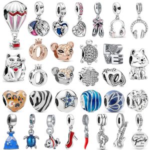 Pandora Balloon Tribe Pendant S925 Sterling Silver Animal Suspension Charm es adecuado para pulsera DIY Fashion Jewelry