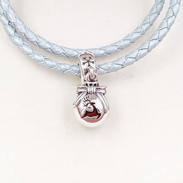 Pandora bracelets à breloques fabrication de bijoux chaîne en argent sterling 925 perles Kit bracelet ornements de Noël renne cabré pendentif collier femmes couple 791768EN07
