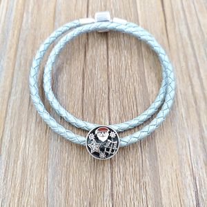 Pandora bedels esthetische sieraden maken benodigdheden 925 sterling zilveren ketting kralen Kit Santa Claus tree star Bangle kerst armbanden voor vrouwen mannen paar 796364CZ