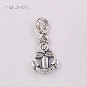 Pandora Me Link -serie Anchor Dangle Charm Jewelry 925 Sterling Silver Women Evil Pandora armband kralen met Logo Ale Gift 798393CZ