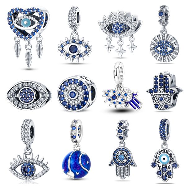 Pandora S925 Sterling Silver Shiny Magic Eye Charm Pendentif Convient pour Bracelet DIY Bijoux de Mode