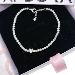 style pandora Essence série bijoux Sparkly Heart Tennis Bracelets 16-50CM Serpent Charme Perles ensembles pour les femmes avec logo ale Bangle Enfants cadeau d'anniversaire 590041C01