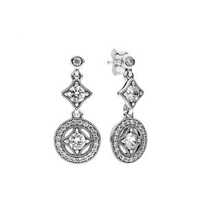 Pandoras oorbellen ontwerper vrouwen originele kwaliteit charme vintage prachtige oorbellen voor luxe zilveren diamanten elegante oorbellen cadeau