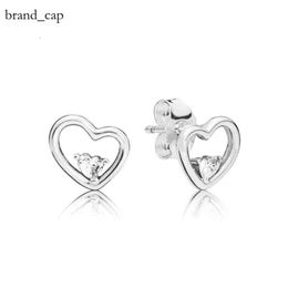 boucles d'oreilles pandoras étincelantes boucles d'oreilles de goujon à coeur infini pour pandoras sterling love oreille de haute qualité avec coffret original féminin girls de luxe cadeau 27c5