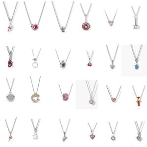 Collier Pandoras Magnifique collier coeur océan femme beignet crème glacée collier sucette étoile océan collier étoile chaîne pandoras box charms necklace pandoras