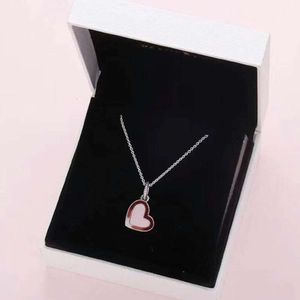 Pandoras ketting Zoete en mooie liefde perzikvormige Sterling Zilver 925 Hanger Ketting Sieraden Nieuwe Vriendin cadeau pandoras box charms ketting pandoras