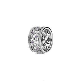 Pandoras Ring Designer Sieraden Voor Vrouwen Originele Kwaliteit Band Ringen Sieraden 925 Zilveren Ring Charm Ring Met Paarse Vrouwen Ringen