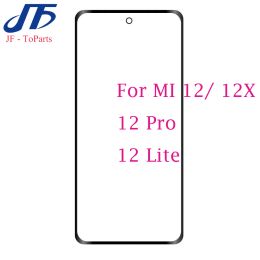 Panneau 10pcs Remplacement du panneau à écran tactile pour Xiaomi pour MI 13 12 12t Pro Lite 5G 12x LCD Front de verre extérieur en verre avec OCA