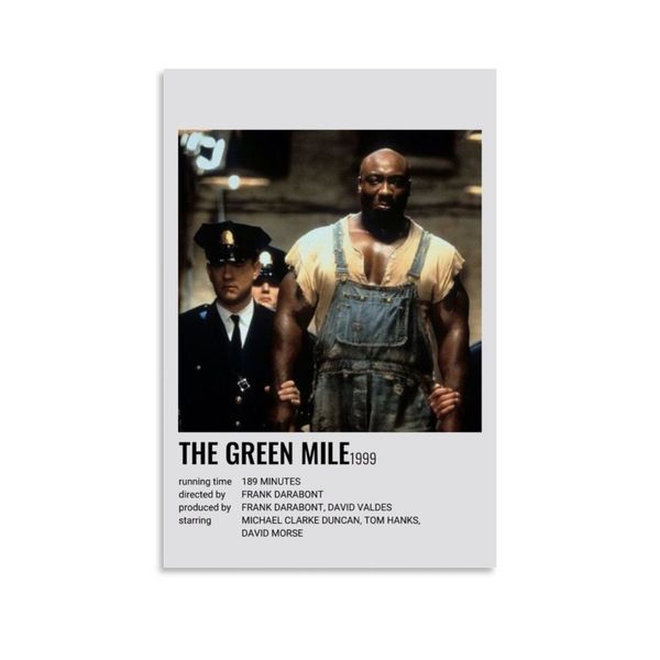 Affiches suspendues sur panneau Vertical THE GREEN MILE 1999 Wall Art Canvas Doth Posters