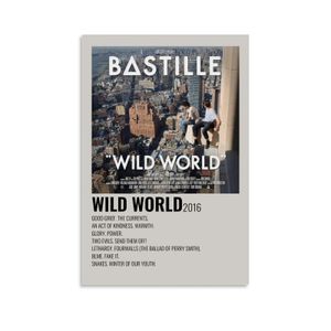 Carteles colgantes de panel Vertical Wild World by Bastille Wall Art Canvas Doth Posters