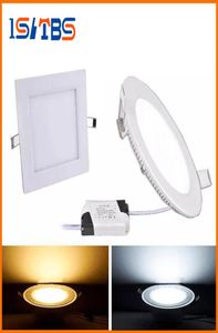 Éclairage du panneau Dimmable 3W 9W 12W 15W 18W 21W LED Downlights Encournus lampe chaude naturel blanc cool