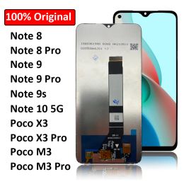 Panel Pantalla táctil de pantalla LCD original para Xiaomi Redmi Nota 8 9 9S 10 5G 9T / POCO M3 X3 PRO LCD Digitizer Reemplazo de reemplazo de reemplazo