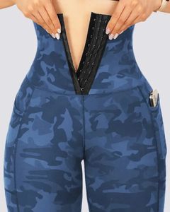 Panneau Tie Dye Leggings avec poches pantalons de sport de Yoga pour femmes européennes et américaines pantalons décontractés pour femmes dégradé chaud 240201