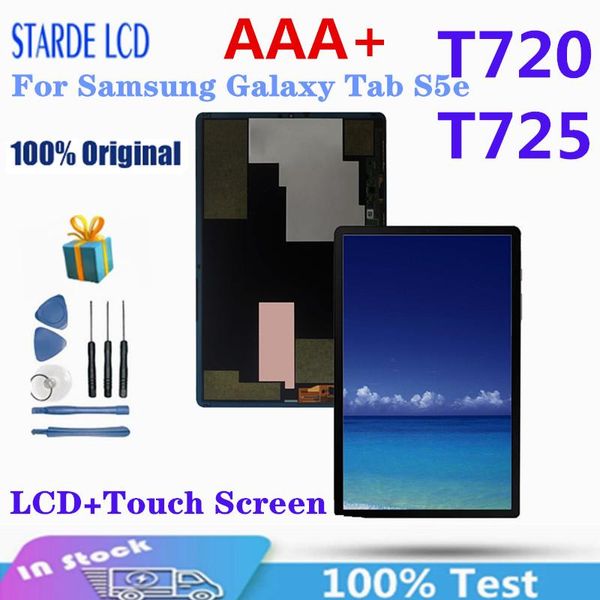 Panneaux 10.5 '' Écran LCD pour Samsung Galaxy Tab S5E SMT720 SMT725 T720 T725 Affichage de l'écran tactile Assemblage du panneau de numériseur d'écran tactile