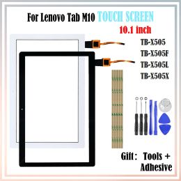Panneaux 1pcs Nouveau 10.1 "pour Lenovo Tab M10 TB X505 X505L X505F X505X Capteur de numéros de diagramme en verre à écran tactile extérieur