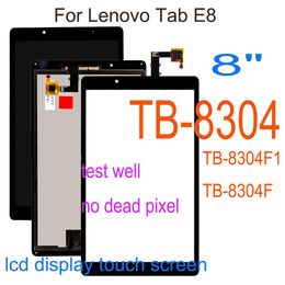 Paneles AAAAAA+ 8 pulgadas para Lenovo Tab E8 8 TB8304F1 TB8304F TB8304 LCD Pantalla táctil Digitante de pantalla Táctil Conjunto de vidrio TB 8304 LCD