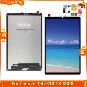 Panneaux pour Lenovo Tab K10 TB X6C6 TBX6C6F TBX6C6X Affichage de l'écran tactile Pièces de remplacement d'écran 100% testées