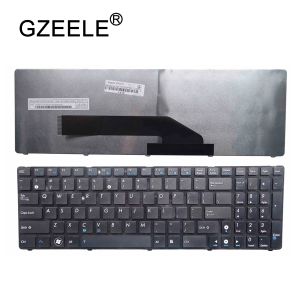 Panneaux Gzeele Nouveau clavier américain pour ASUS K60 K60IC K60IJ K60IL K60IN 04GNX31KUS011 V111462CS2 VAPTOP / NOTAGE QWERTY US ANGLAIS NOIR