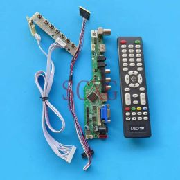 Panneaux Matrix Controller Board Kit Fit B173HW02 V1 LED d'ordinateur portable 17,3 "LVDS 40 PIN Signal TV analogique VGA AV USB HDMICOMPATIBLE 1920 1080
