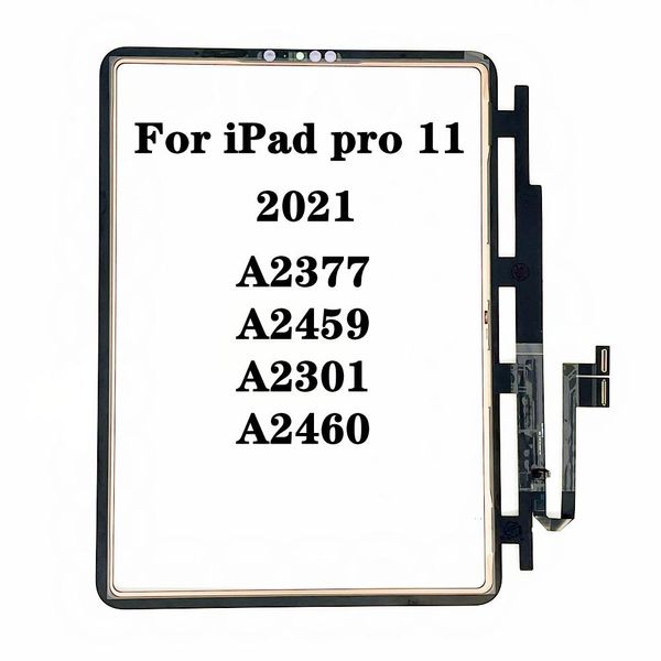 Paneles pantalla táctil original para iPad Pro 11 2021 3st 2018 A2377 A2459 A2301 A2460 Conjunto de panel de visualización de vidrio de pantalla táctil