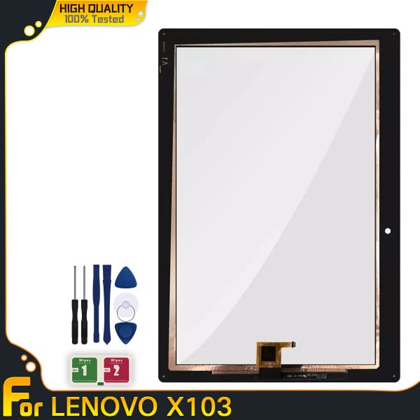 Paneles Toque para la pestaña Lenovo 3 10 más TBX103F TBX103 TB X103F TB X103 Pantalla táctil Sensor de vidrio delantero Piezas de repuesto