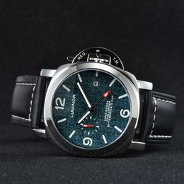 Paner 2024 Chronographe de luxe Horloge Designer montres montre à quartz boîtier en acier inoxydable pour hommes montre bracelet en cuir noir PAM 01A010