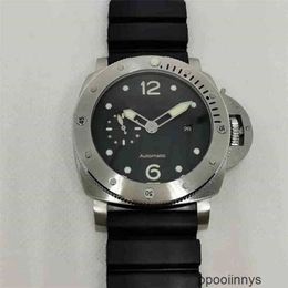 Panerai Relojes automáticos Reloj de movimiento suizo Bisel Caucho negro Relojes verdes luminosos 47mmr6o0 Diseñador Relojes de pulsera impermeables WN-U3HO