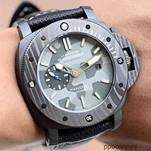 Panerai automatische horloges Zwitsers uurwerk Lichtgevende echte lederen band Herenhorloge Designer waterdichte horloges Roestvrij staal WN-YR6R