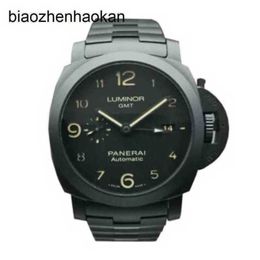 Panerai Luminor Watch Peinahai Series Black Ceramic Automatic mécanique 01438 44mm Mens 5dlx