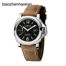 Panerai Luminor Watch Swiss Mens Lumino Series Automatic mécanique lumineux 300 mètres Plongée 44 Black Down PAM01104 UEJ3