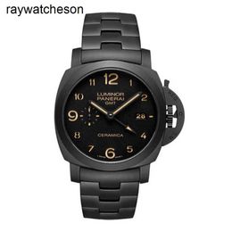 Panerai Luminor Watch Swiss vs Factory Top Quality Automatic Apprenez d'abord Envoyer plus tard Luminor 1950 Série mécanique Ceramic Mens Pam00438