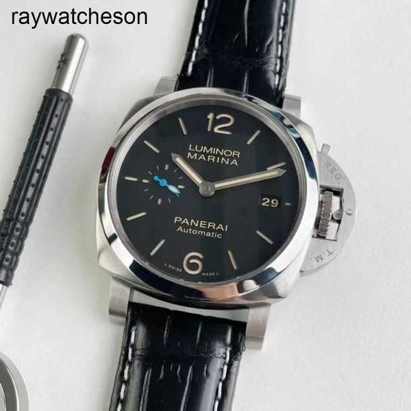 Panerai Luminor Watch Swiss vs Factory Top Quality Automatic 50 Off immédiate Box Certificat 42mm Panahai Limited Edition Small Blue Needle Pam01392 Mechanical Me