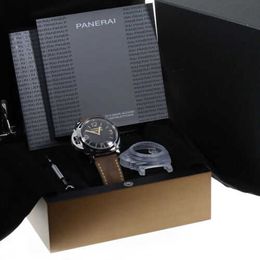Paneraii polshorloges horloges Heren Clean Factory Luminor Luxury 1950 Hand PAM00557 Handwikkeling Heren Automatisch Mechanische horloges Volledige roestvrijstalen waterseat