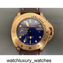 Panerais mecânico 2024 relógio suíço luxo automático movimento mecânico safira espelho tamanho 47mm pulseira de couro importado p20s