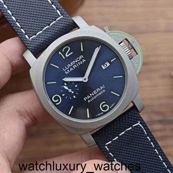 Panerais Mens 2024 pour montres mécaniques de luxe Montre-bracelet en fibre de carbone Matériau composite de réplique Lumino Series Designer Watch