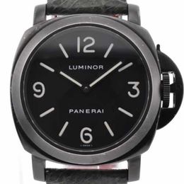 Panerais ZF Factory Mouvement automatique Luminor Base PVD PAM00009 Hand Wound Wristwatch Q # 130058 avec papier
