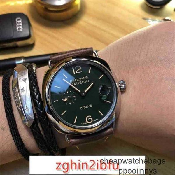 Paneraiss Relojes automáticos para hombres Reloj para hombre Paneraiss Serie LUMINOR Modelo Panera Pam00735 Relojes de pulsera impermeables para hombre Acero inoxidable Automático de alta calidad