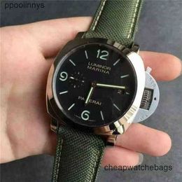 Paneraisiss Deisgn Movies Montres Luminen Machine Watch Pam618Hongkong Limited Edition Automatic Designer Immasproof-Wrists Wrists en acier inoxydable automatique