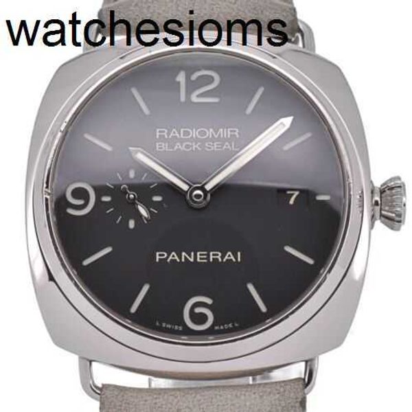 Panerass Diseñador Relojes de pulsera de lujo Reloj Sello negro Pam00388 3 días Dial Movimiento automático para hombres Mecánico