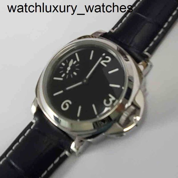 Panerass Watch Luxury 316l Staal Bomax Marina Men Manual Bobinado 44 mm Sports Lucinas de vidrio mineral recto M3 I28i