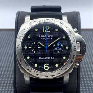 Panerei Luxury Wrists Montre mécanique Chronograph Rare Paneraisiss Sailing Race Special Edition Pam00308 PAM308 Full Setfull Set Publicis