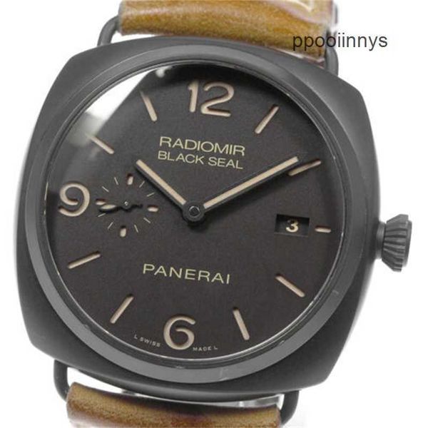 Panerei Luxury Montre à bracelet Mélange Chronographe Panerai Radiomir Composite Sceau noir Pam00505 Style de colocatage fait à la main _804161
