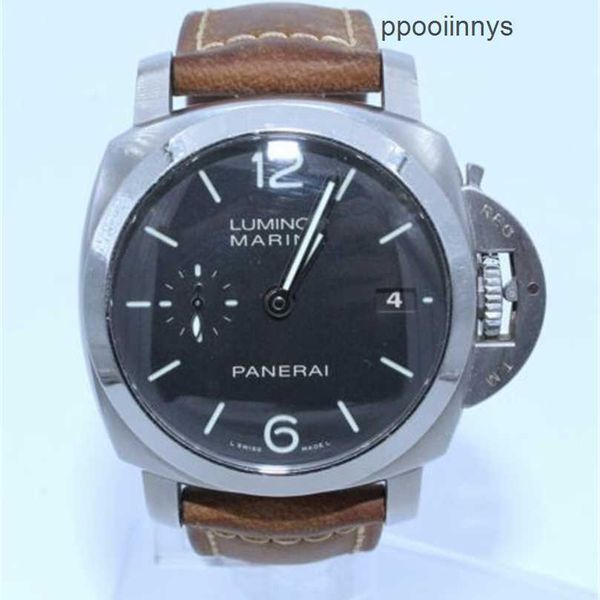 Panerei relojes sumergibles de movimiento mecánico automático WRISTWATCH 42 mm Automatic Steel Mens Watch 392 Vendido como es EthA