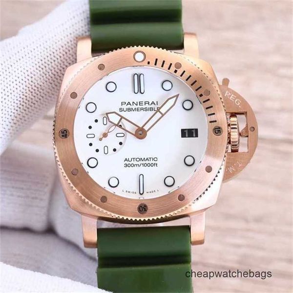 Panerei submersibls regarde panerei watch sneak section section automatique mouvement sapphire miroir 42 mm marque de surveillance en caoutchouc importé marque italie sport wris smrm