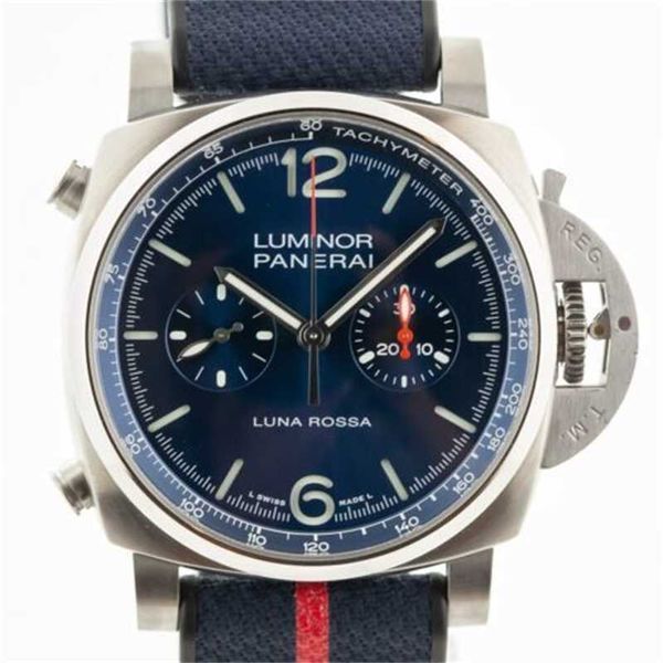 Panerei Watch Mouvement automatique Montres Sports Montres Paneraisiss Luminors Chrono Luna Rossa REF 1303 MENS ST SEAK