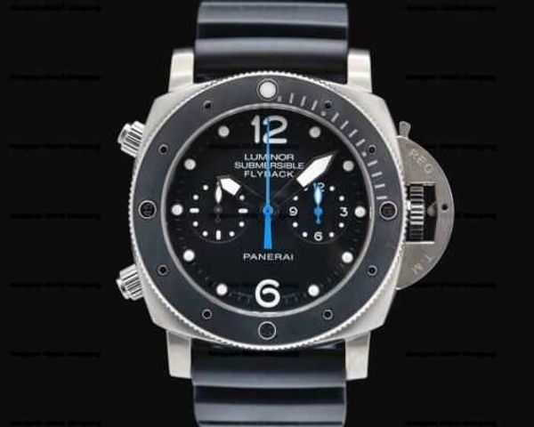 Panerei Watch Automatic Movement Watchs Sports Watchs Paneraisiss Pam00615 Diving Pam00615 En retournant à Titanium