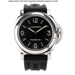Paneris Watch Watch Watch Luxury Paneraii Montre à bracelet Mino série PAM 00112 MANUEL MÉCANIQUE MENSE 44 mm en acier inoxydable Imperminent de haute qualité Watches 7fwt
