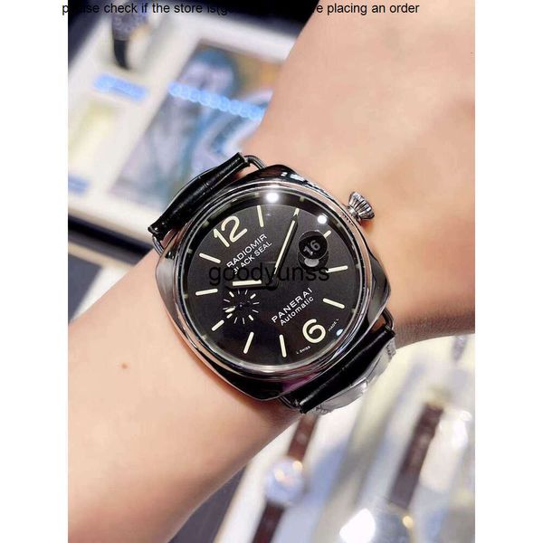 Paneris montre des montres mécaniques Paneraii de luxe pour un nouveau Rademir Pam 00287 Automatic Mens Watch 45 mm Wristproals Wrist Wrists Designer Mode marque